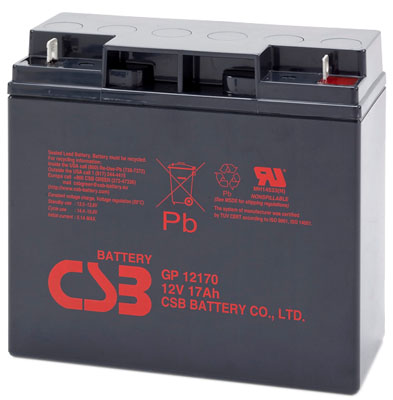 Bateria CSB GP12170 12VDC 17Ah 80W longa vida 5 anos