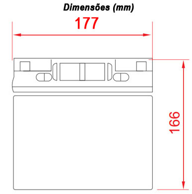 Bateria CSB GP12170 12VDC 17Ah 80W longa vida 5 anos