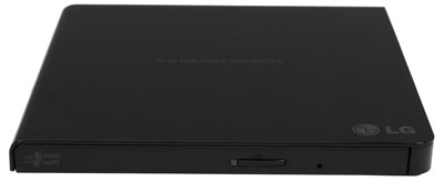 Gravador DVD slim externo LG GP65NB60 8X/24X preto