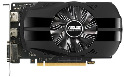 Placa vdeo PCIe Asus Geforce GTX1050Ti 4GB DP HDMI DVI