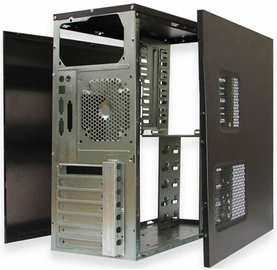 Gabinete micro ATX K-Mex GX-69C1 preto c/ fonte 200W
