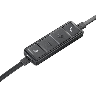 Headset mono Logitech H650e USB p/ Cisco Zoom Skype