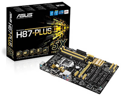 Placa me Asus H87-PLUS p/ Intel LGA-1150, c/ Crossfire
