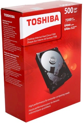 HD interno SATA3 Toshiba 500GB P300 7200RPM 64MB buffer