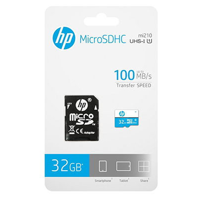 MemoryCard 32GB MicroSDHC HP mi210 30/100MB/s