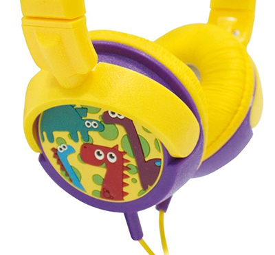 Headphone Kids OEX HP300 Dino limitado 15mW, estreo P2