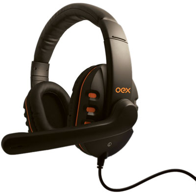 Headset c/ microfone OEX HS-200 Action, P2 p/ PC/MAC