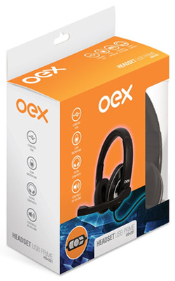 Headset USB Game c/ microfone OEX HS201 Prime 