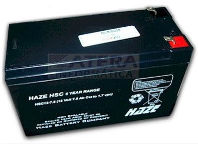 Bateria selada Haze HSC12-7.5 12VDC 7,5Ah