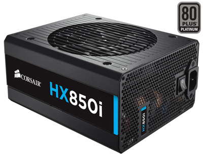 Fonte ATX 850W p/ PC profissional, Corsair HX850I Plati