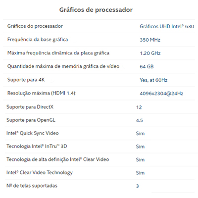 Processador Intel i7-9700K 3,6GHz 12MB cache 9 Gerao