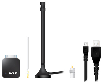 TV digital Comtac 9233 IDTV c/ bat. p/ iPhone e iPad