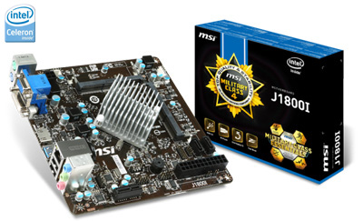 Placa me MSI J1800I c/ Processador Intel Celeron J1800