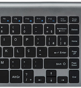 Teclado, mouse s/ fio C3Tech K-W510 preto, tecla baixa