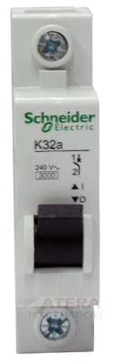 Disjuntor Schneider Electric  K32A1C32, 32A X 1 polo