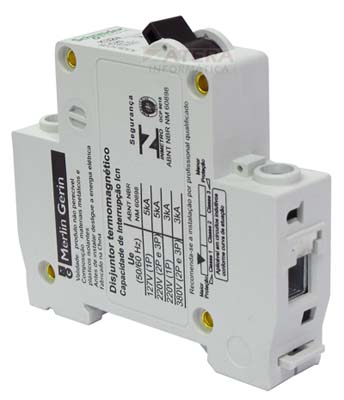 Disjuntor Schneider Electric  K32A1C32, 32A X 1 polo