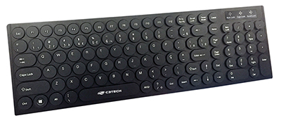 Teclado slim com fio C3Tech KB-55 ABNT2 105 teclas, USB