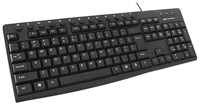 Teclado multimdia C3Tech KB-M31 antirrespingo, 2m, USB