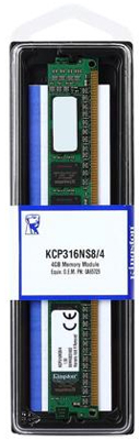 Memria 4GB DDR3 1600MHz Kingston KCP316NS8/4 HP Dell