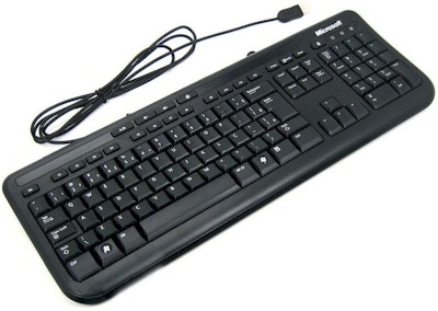 Teclado Microsoft Wired Keyboard 600 ANB-00005, com fio