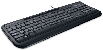 Teclado Microsoft Wired Keyboard 600 ANB-00005, com fio