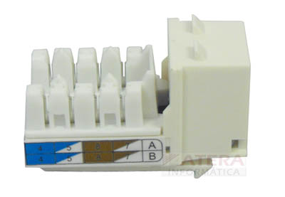 Keystone branco Furukawa conector CAT.6 Gigalan RJ45 Fe