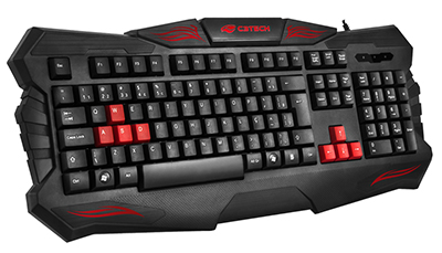 Teclado gamer C3Tech KG-30 107 tec. ABNT2 antirrespingo