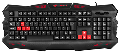 Teclado gamer C3Tech KG-30 107 tec. ABNT2 antirrespingo