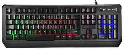 Teclado gamer C3Tech KG-50BK 19 teclas antighosting USB