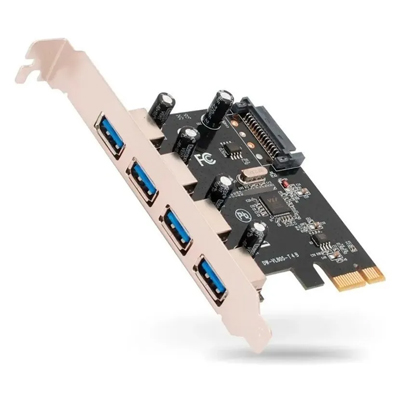 Placa control. PCI-e KNUP KP-T102 c/ 4 portas USB 3.0 