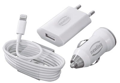 Kit carregador p/ smartphone micro USB NewLink 5V, 1A