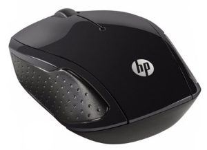 Mouse s/ fio HP 200 Oman X6W31AA preto 1000dpi, USB