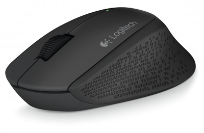 Mouse sem fio Logitech m280 1000 dpi 3 botes preto USB