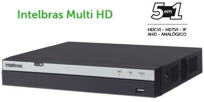 DVR Multi HD 5 em 1 Intelbras MHDX 3016 at 16 cmeras