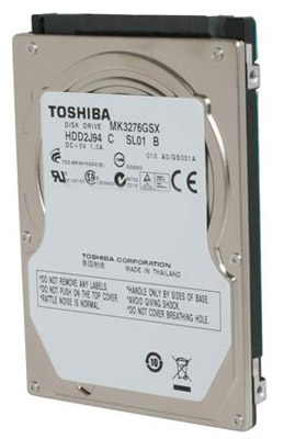 HD 320 GB Toshiba MK3276GSX SATA II 3 Gbps, 5400 RPM