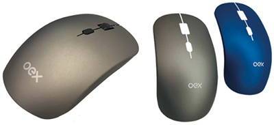 Mouse ptico sem fio OEX MS405 Coat 1600dpi c/ 2 capas