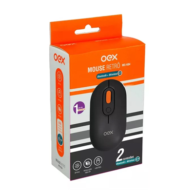 Mouse sem fio OEX MS604 1600dpi  Wireless/Bluetooth