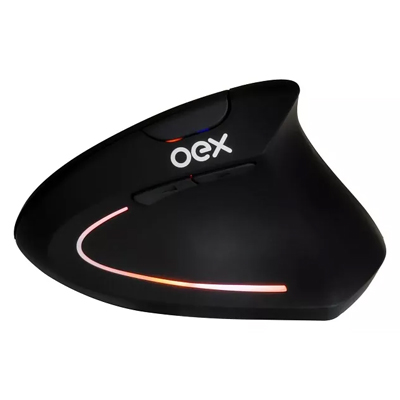 Mouse vertical s/ fio OEX MS605 at 1600dpi Wifi Blueto