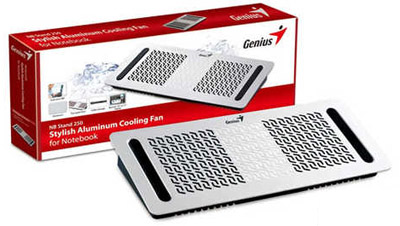 Base notebook Genius NB Stand 250 em alumnio c/ cooler