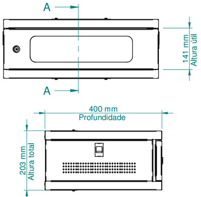 Mini rack Nilko NK035340 19 pol. com 3U e 40 cm prof 