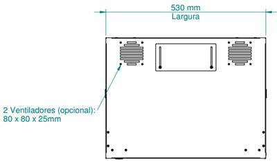 Mini rack Nilko NK035340 19 pol. com 3U e 40 cm prof 