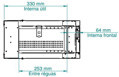 Mini rack Nilko NK035340 19 pol. com 3U e 40 cm prof 