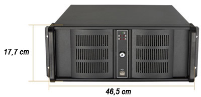 Gabinete rack Nilko 4U NK211 EATX-TF, 19 pol. 675 mm