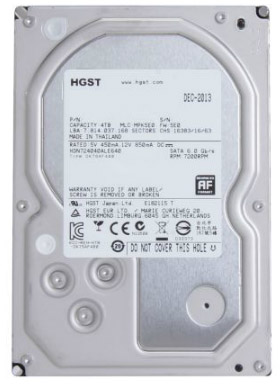 HD 3TB SATA-3 HGST DeskStar p/ NAS 7200RPM 64MB cache