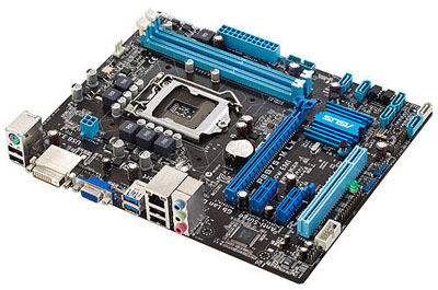 Placa me Asus P8B75-M LX p/ LGA-1155 VGA DVI r1.02