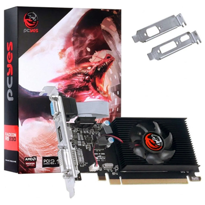 Placa de vdeo PCYes Radeon R5230 2GB DDR3 VGA HDMI DVI