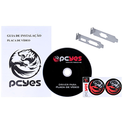 Placa vdeo PCyes Geforce GT710 2GB 64bits HDMI VGA DVI