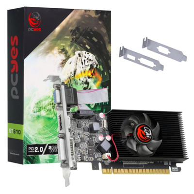 Placa vdeo PCYes Geforce GT610 2GB DDR3 VGA HDMI DVI