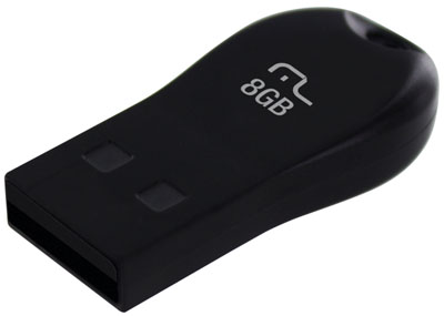 Mini pendrive 8GB, Multilaser PD770, 10Mbps e 3Mbps 
