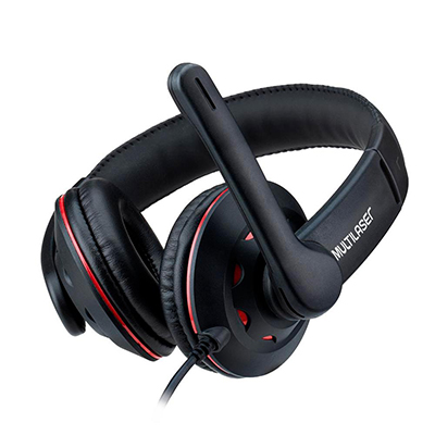 Headset Gamer Multilaser PH335 P3 com adap. P2